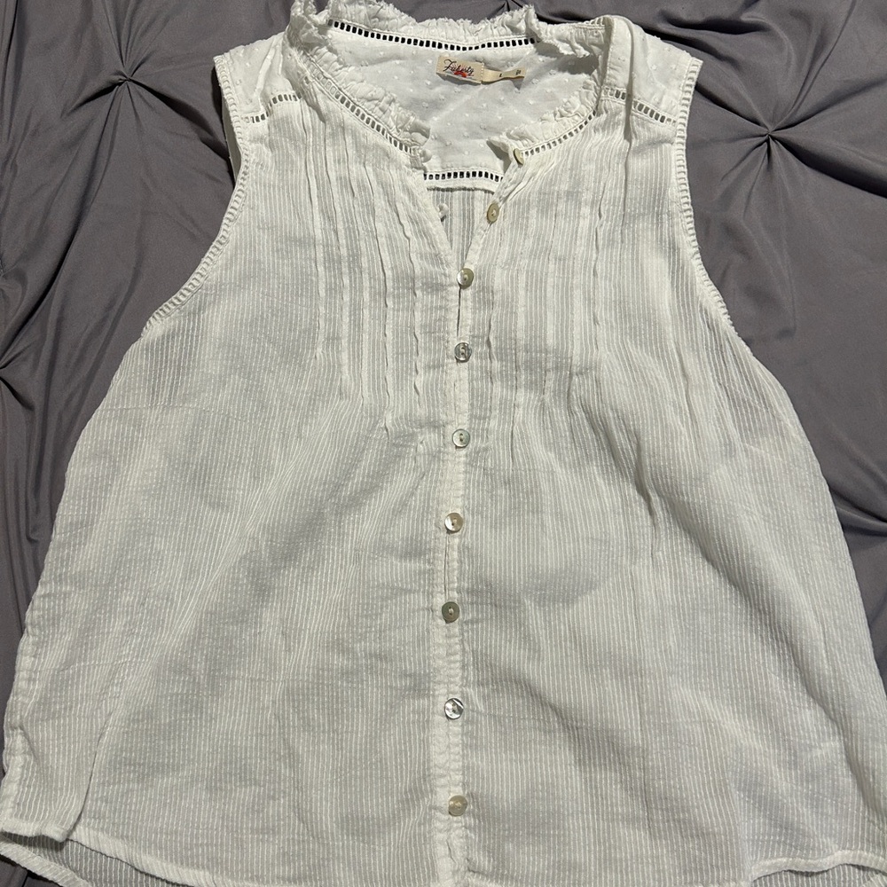 White Sleeveless Top